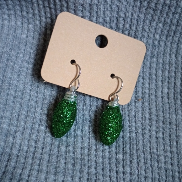 Christmas lights earrings - Picture 2 of 3